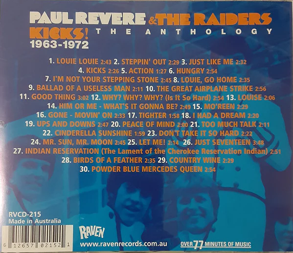 Paul Revere & The Raiders - Kicks! The Anthology 1963-1972 (CD) - Image 2