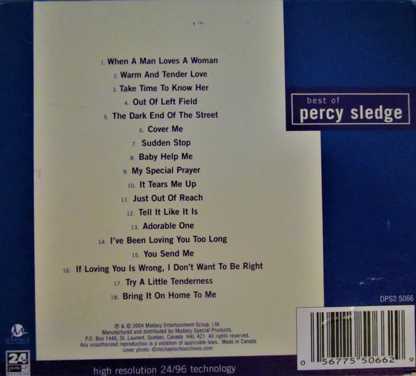 Percy Sledge - Best Of Percy Sledge (CD) - Image 2