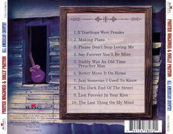 Porter Wagoner And Dolly Parton - All American Country (CD) - Image 2