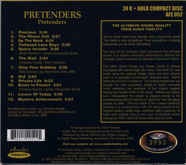 The Pretenders - Pretenders (CD) - Image 2