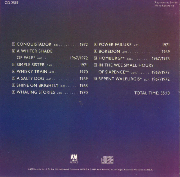 Procol Harum - Classics Volume 17 (CD) - Image 4