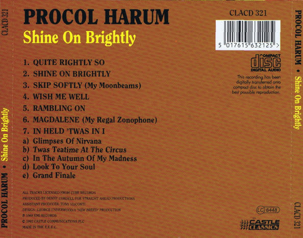 Procol Harum - Shine On Brightly (CD) - Image 3
