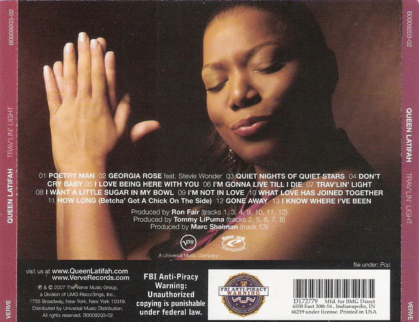 Queen Latifah - Trav'lin' Light (CD) - Image 4