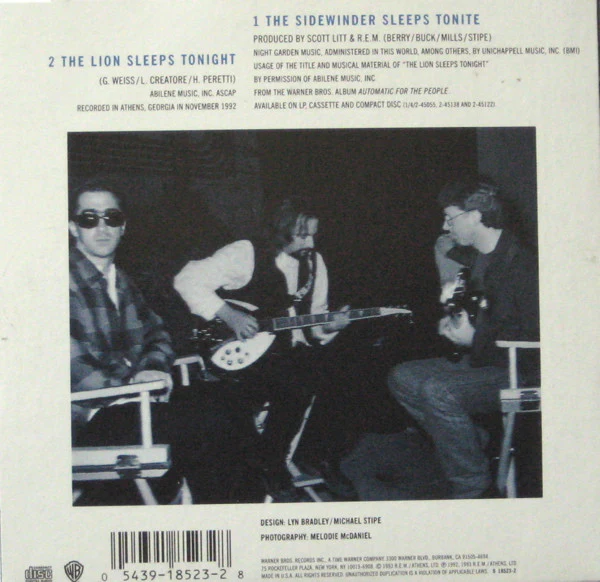 R.E.M. - The Sidewinder Sleeps Tonite (CD) - Image 2