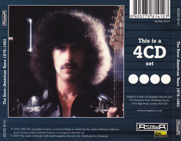 Randy California - The Euro-American Years 1979-1983 (CD) - Image 2