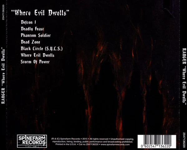 Ranger - Where Evil Dwells (CD) - Image 2