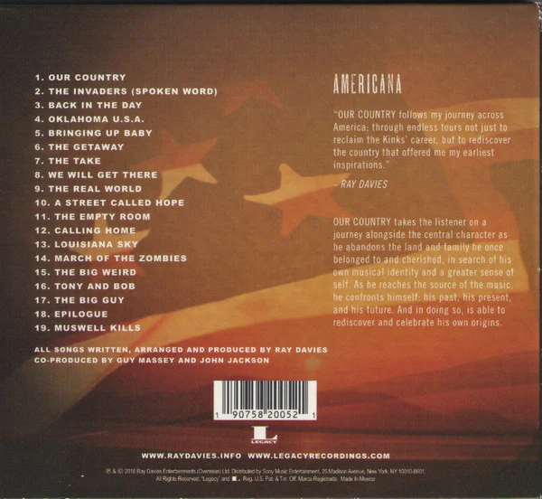 Ray Davies - Our Country (Americana Act II) (CD) - Image 3