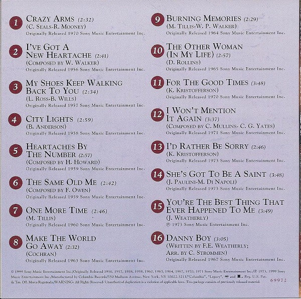 Ray Price - 16 Biggest Hits (CD) - Image 4