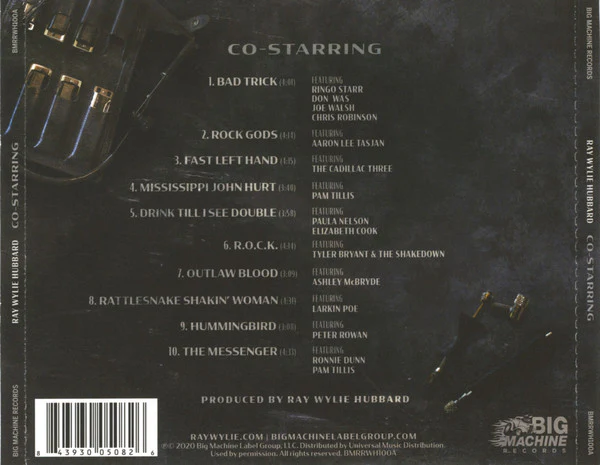 Ray Wylie Hubbard - Co-Starring (CD) - Image 3