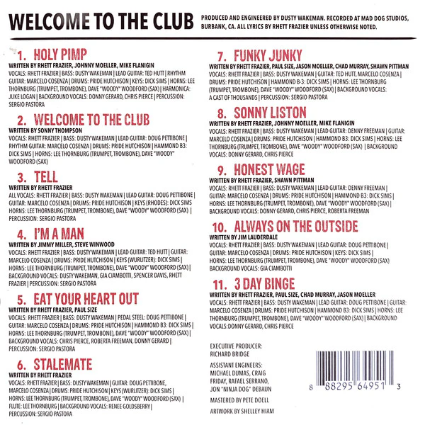 Rhett Frazier - Welcome to the Club (CD) - Image 2
