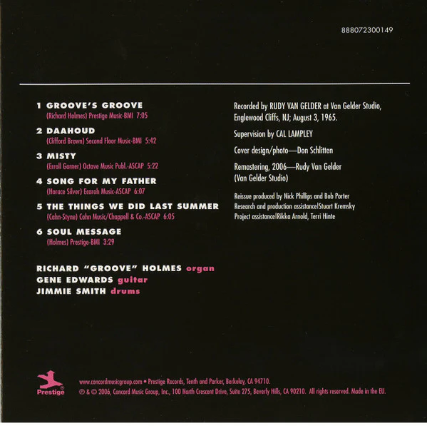 Richard "Groove" Holmes - Soul Message (CD) - Image 4