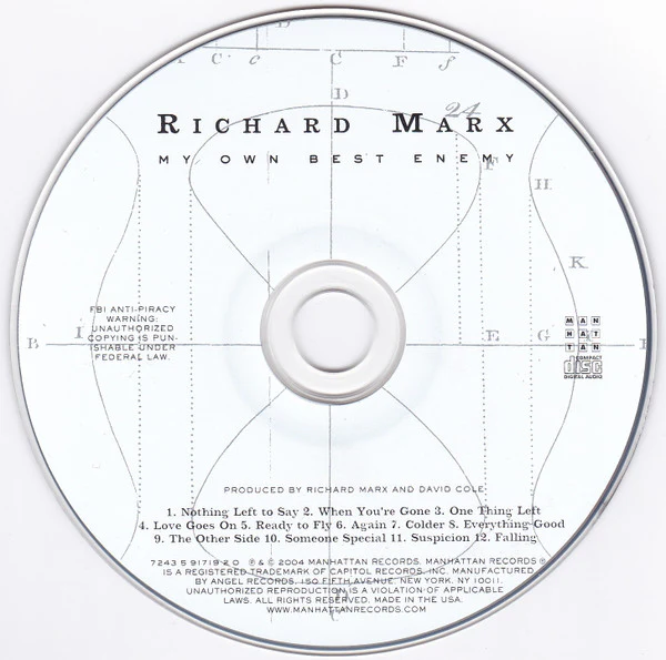 Richard Marx - My Own Best Enemy (CD) - Image 3