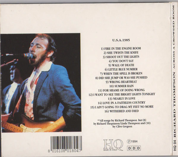 Richard Thompson - Across A Crowded Room (CD) - Image 2
