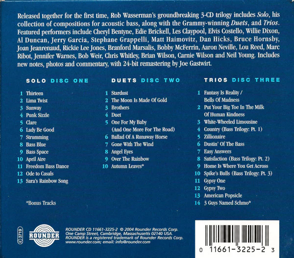 Rob Wasserman - Trilogy (CD) - Image 4