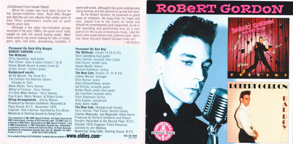 Robert Gordon  - Rock Billy Boogie / Bad Boy (CD) - Image 4