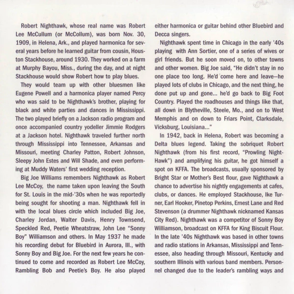 Robert Nighthawk - Bricks In My Pillow (CD) - Image 5
