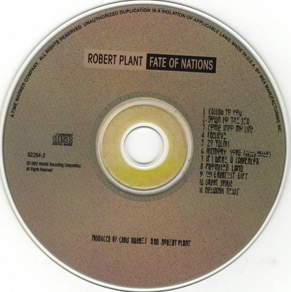 Robert Plant - Fate Of Nations (CD) - Image 2