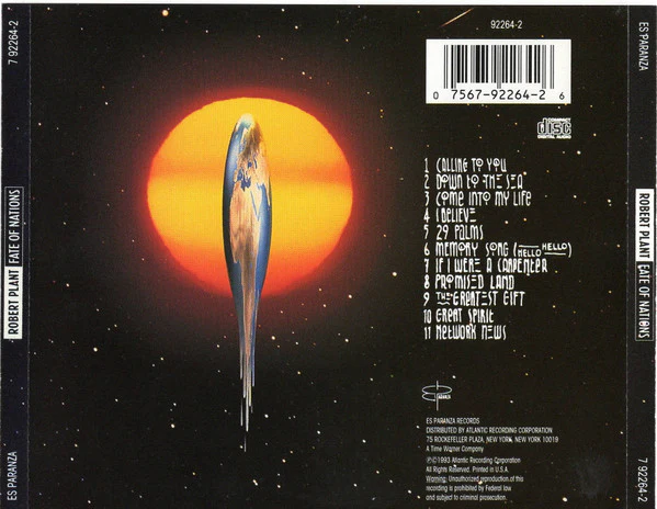 Robert Plant - Fate Of Nations (CD) - Image 3