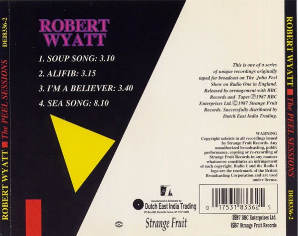 Robert Wyatt - The Peel Sessions (CD) - Image 2