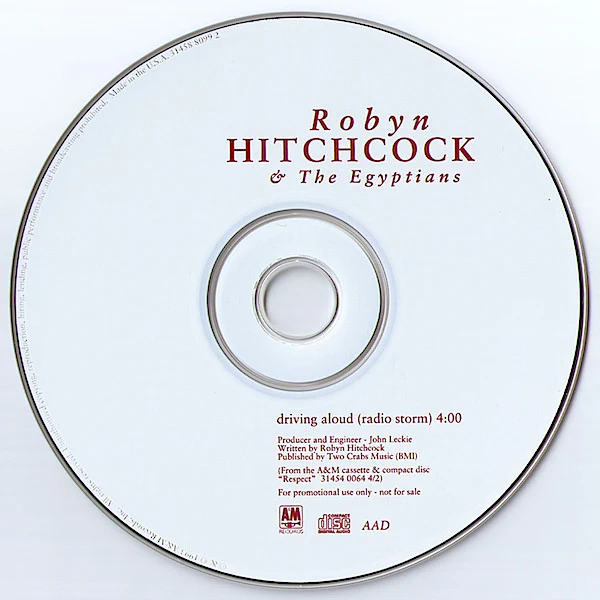 Robyn Hitchcock & The Egyptians - Driving Aloud (Radio Storm) (CD) - Image 3