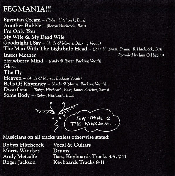 Robyn Hitchcock & The Egyptians - Fegmania! (CD) - Image 5