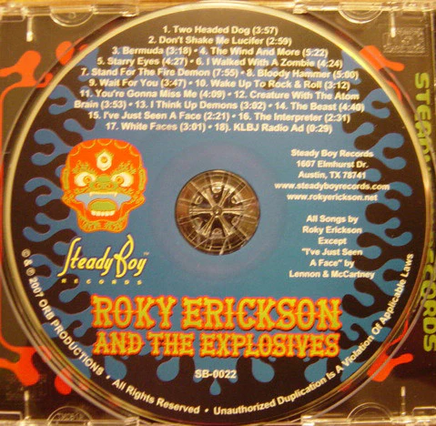 Roky Erickson And The Explosives - Halloween (CD) - Image 3