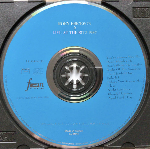 Roky Erickson - Live At The Ritz 1987 (CD) - Image 3