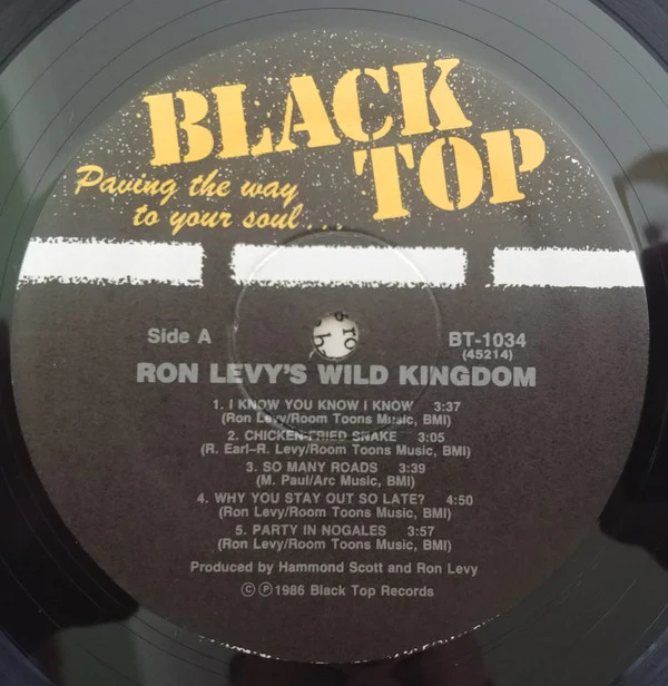 Ron Levy's Wild Kingdom Featuring Ronnie Earl, Kim Wilson, Wayne Bennett , Jimmie Vaughan - Ron Levy's Wild Kingdom Featuring Ronnie Earl, Kim Wilson, Wayne Bennett,  Jimmie Vaughan (Vinyl) - Image 3