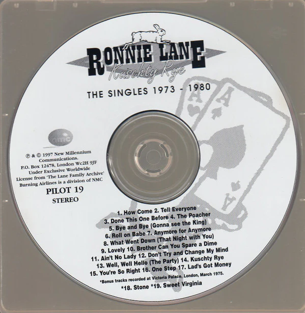 Ronnie Lane - Kuschty Rye - The Singles 1973-1980 (CD) - Image 4