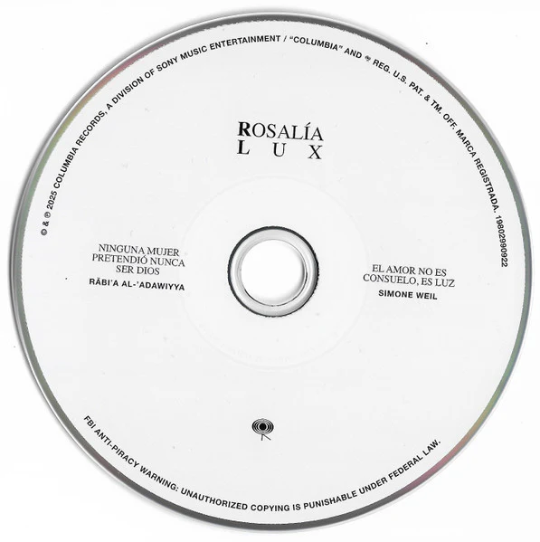 Rosalía  - Lux (CD) - Image 3