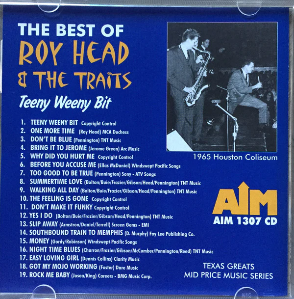 Roy Head - The Best Of Roy Head & The Traits Teeny Weeny Bit  (CD) - Image 2