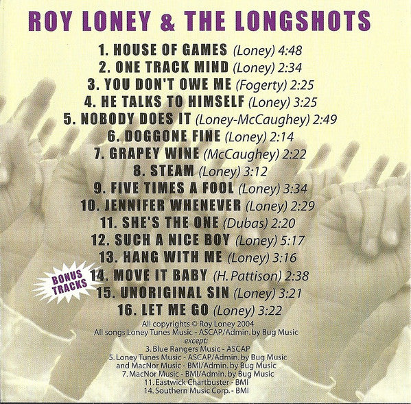 Roy Loney And The Longshots - Drunkard In The Think Tank (CD) - Image 3