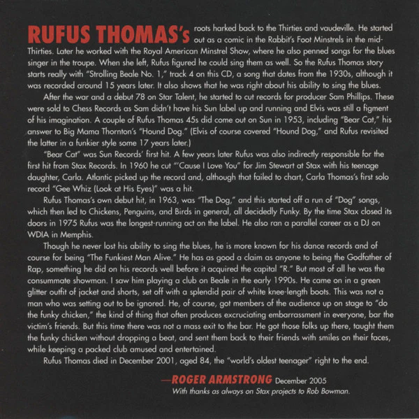 Rufus Thomas - Stax Profiles (CD) - Image 5