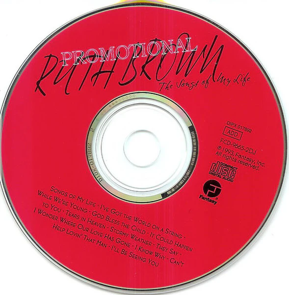Ruth Brown - The Songs Of My Life (CD) - Image 3