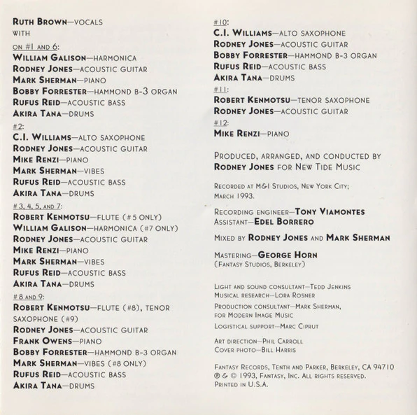Ruth Brown - The Songs Of My Life (CD) - Image 4