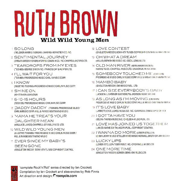 Ruth Brown - Wild Wild Young Men (CD) - Image 3