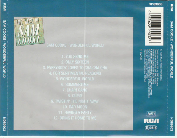 Sam Cooke - Wonderful World - The Best Of Sam Cooke (CD) - Image 2