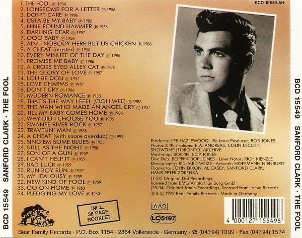 Sanford Clark - The Fool (CD) - Image 2