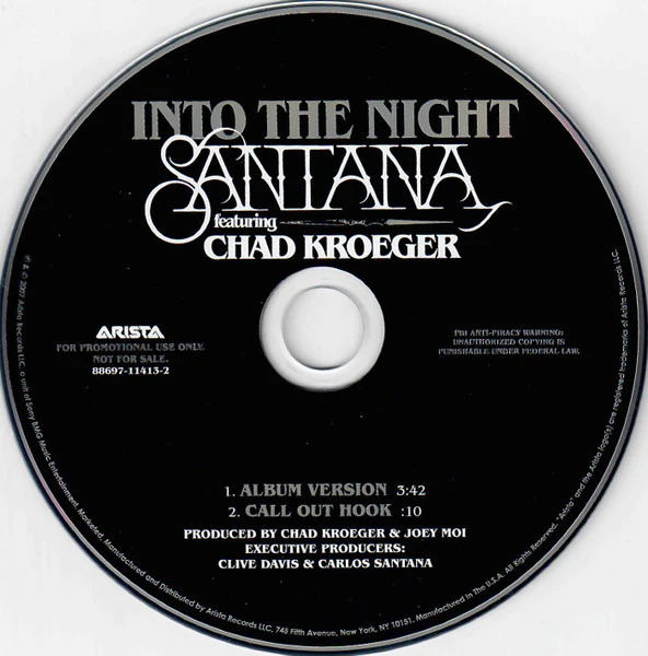 Santana Featuring Chad Kroeger - Into The Night (CD) - Image 3
