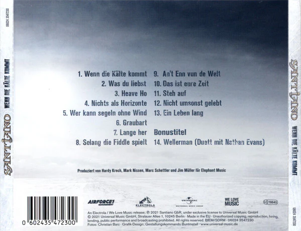Santiano - Wenn Die Kälte Kommt (CD) - Image 2