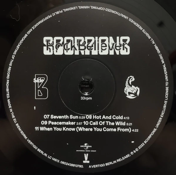 Scorpions - Rock Believer (Vinyl) - Image 4