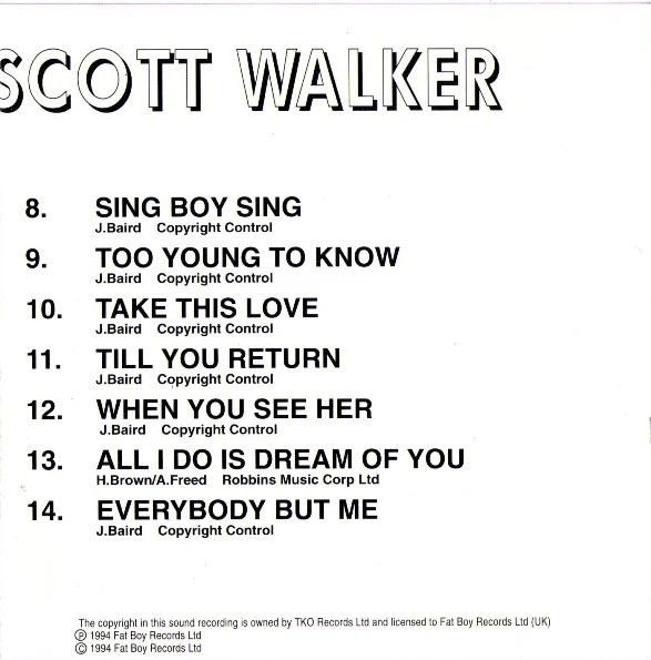Scott Walker - Looking Back With Scott Walker (CD) - Image 3