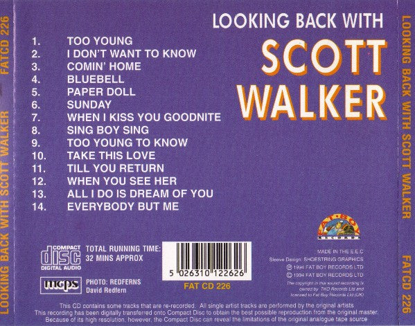 Scott Walker - Looking Back With Scott Walker (CD) - Image 5