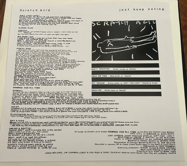 Scratch Acid - Just Keep Eating (Vinyl) - Image 3