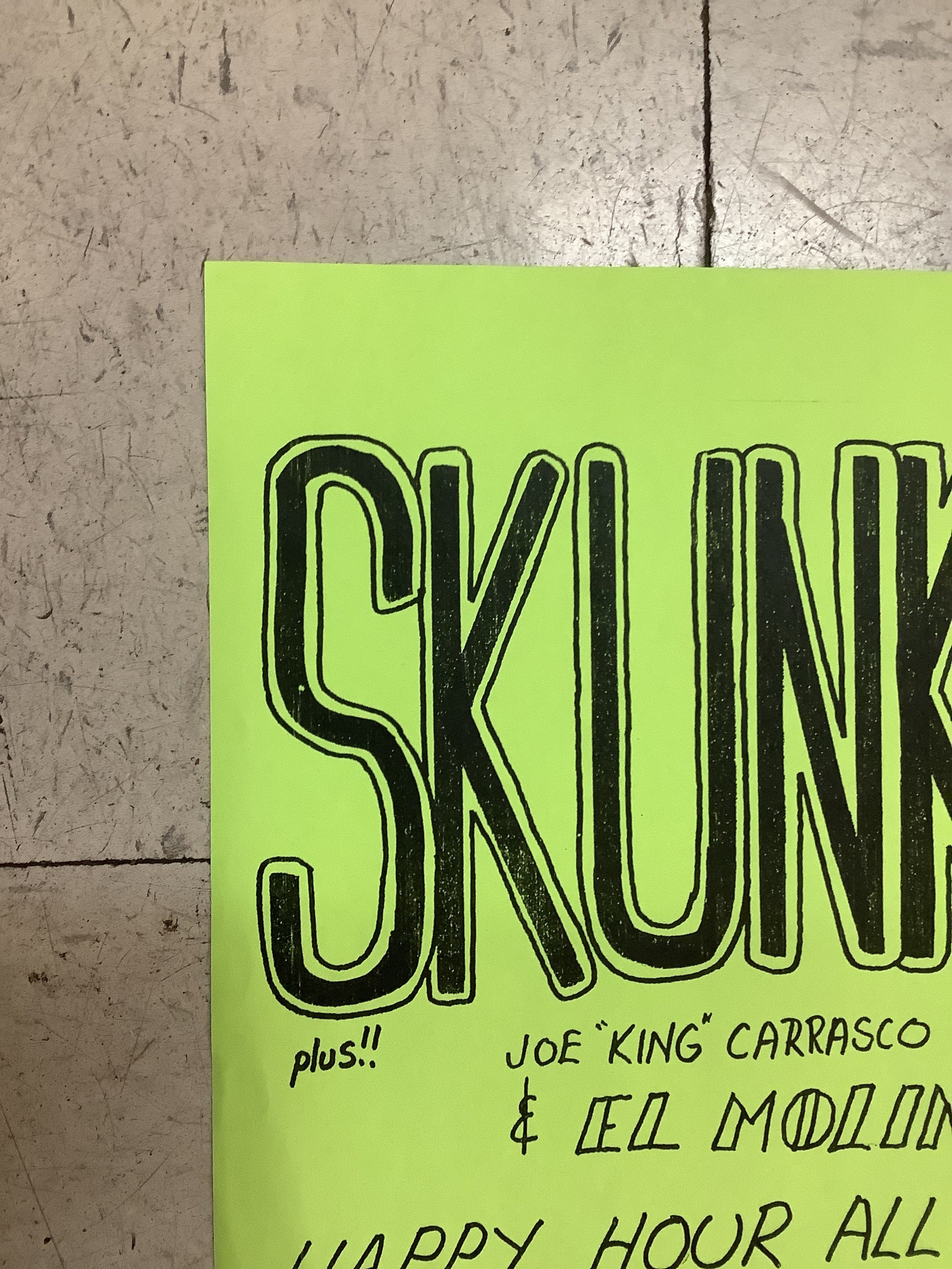Skunks, Joe "King" Carrasco, and El Molino at Raul's (Poster) - Image 2