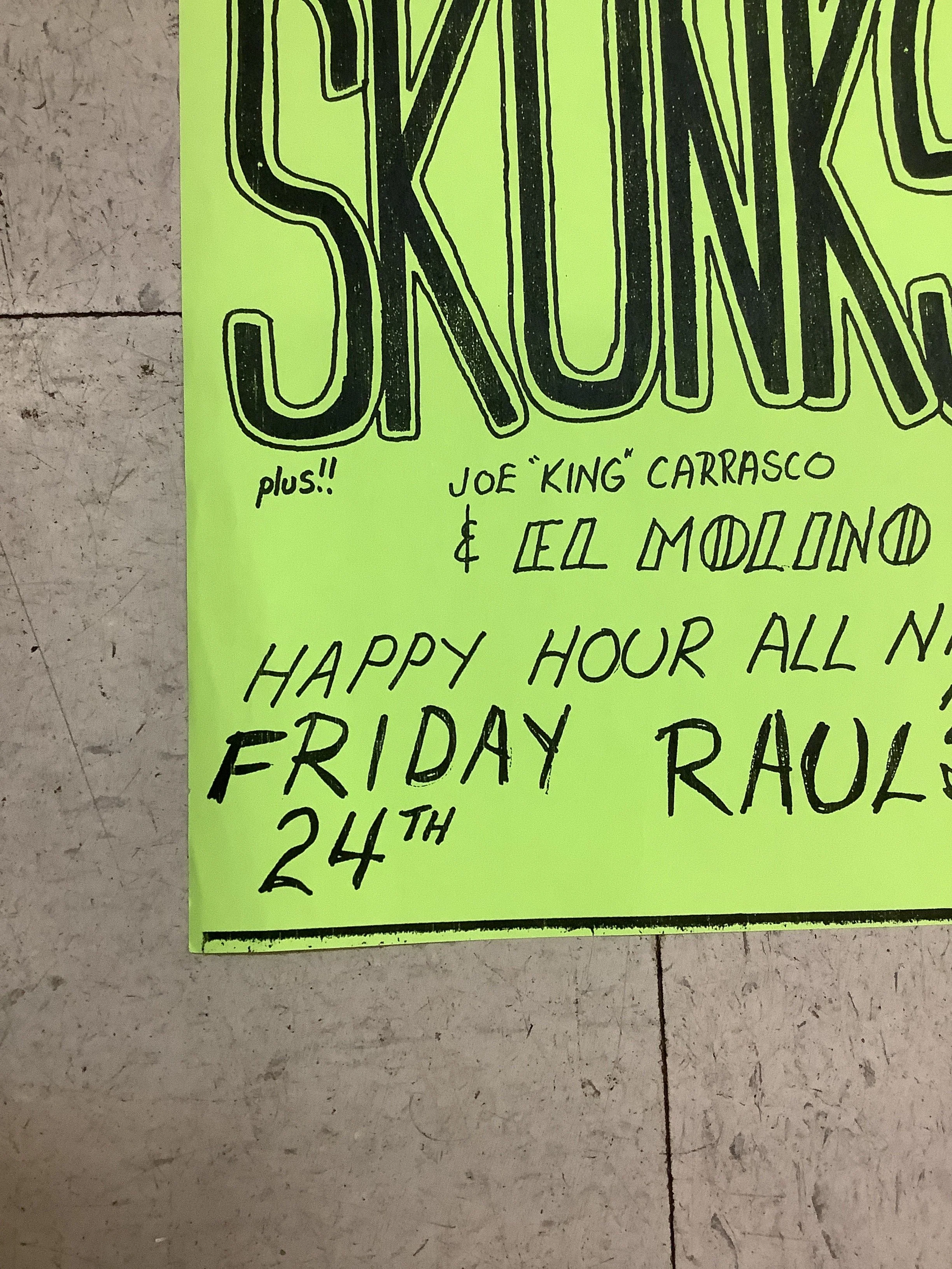 Skunks, Joe "King" Carrasco, and El Molino at Raul's (Poster) - Image 5