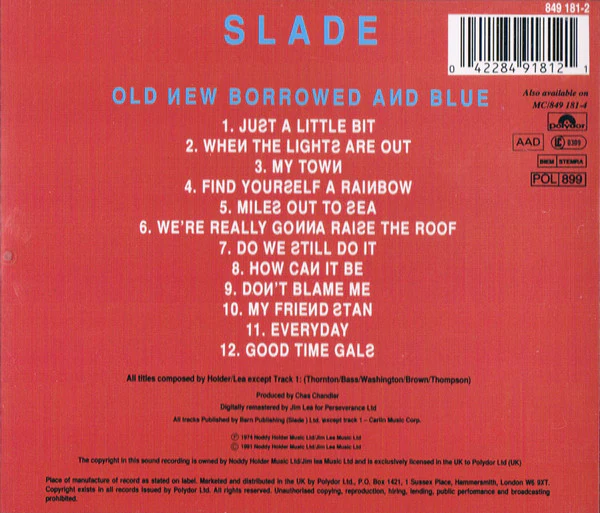 Slade - Old New Borrowed And Blue (CD) - Image 3