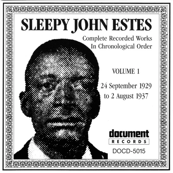 Sleepy John Estes - Complete Recorded Works In Chronological Order, Volume 1 -- 24 September 1929 To 2 August 1937 (CD)
