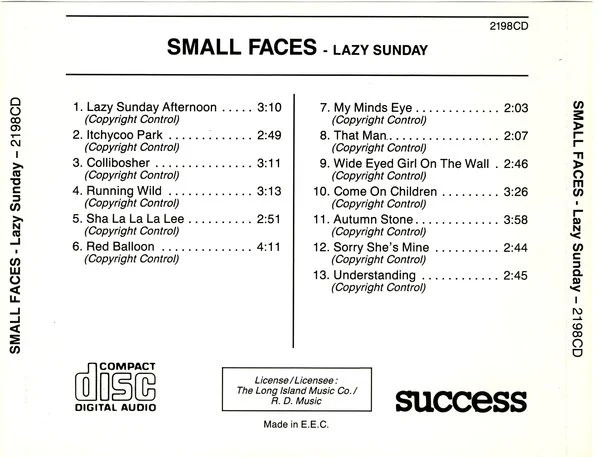 Small Faces - Lazy Sunday (CD) - Image 2
