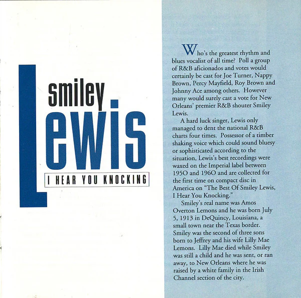 Smiley Lewis - The Best Of Smiley Lewis - I Hear You Knocking (CD) - Image 5